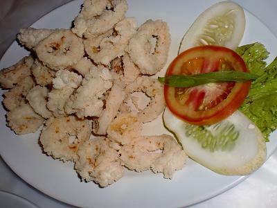 fried squid with rice flour